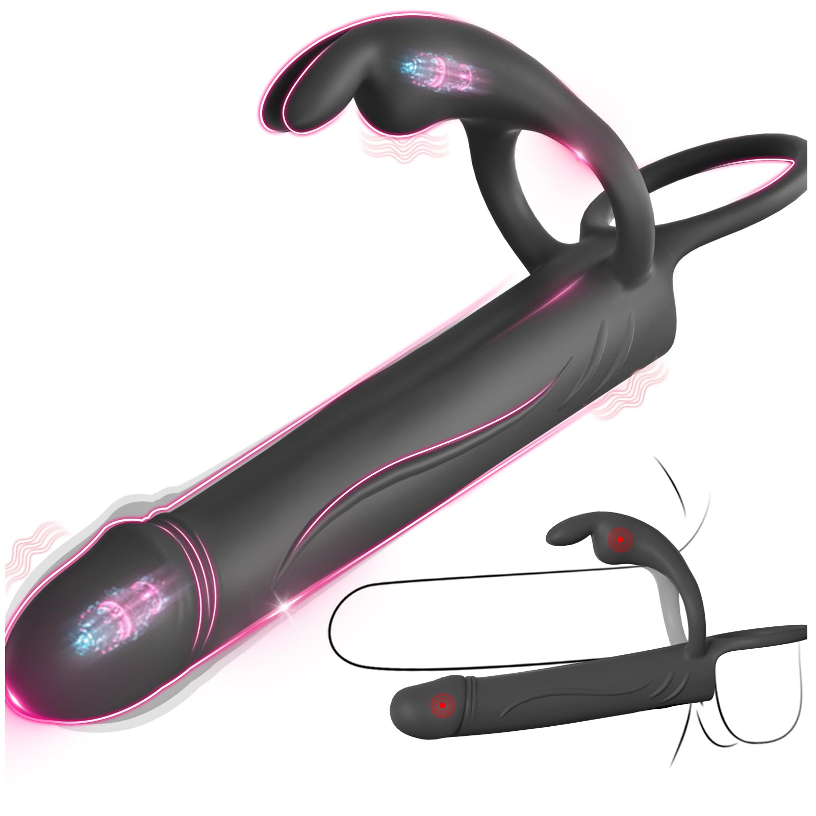 Amazon.com: Vibrating Anal Butt Plug with Cock Ring Rabbit Clitoral  Stimulator, Strap On Double Anal Dildo,Anal Couples Male Adult Sex Toys for  Men Women,Fatdhu Small Penis Ring Vibrator Prostate Massager Sex Toy :