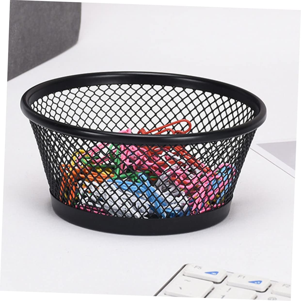 NUOBESTY Lot De 4 Porte-trombones À 5 Compartiments En Maille Pour Accessoires De Bureau Rangement De Bureau Organiseur De Trombones Pour École 2 Pièces X 4