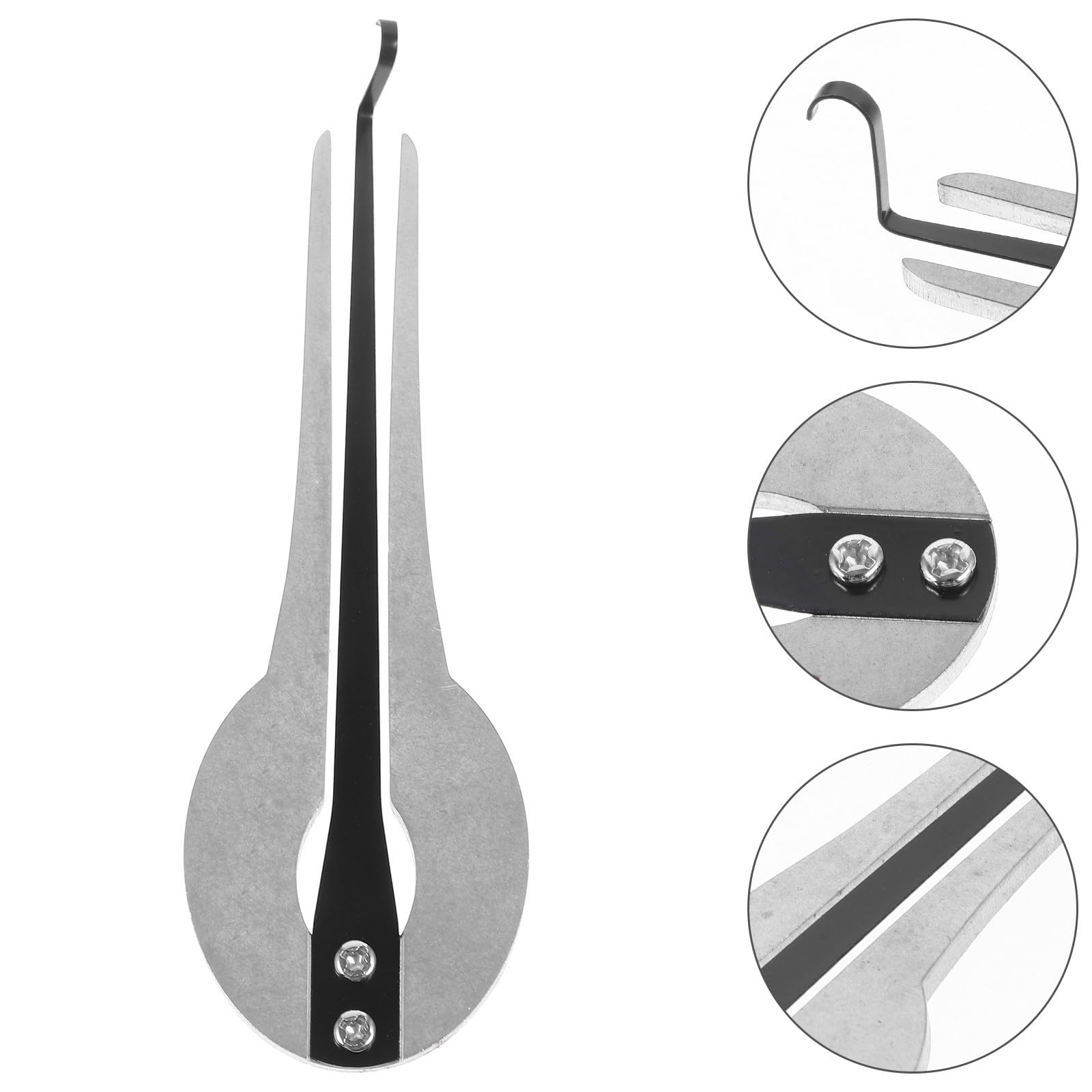 Toyvian Harpe à Mâchoire Légère en Métal Argenté pour Débutants, Instrument Ethnique Portable Polyvalent pour Jouer Musique Ethnique