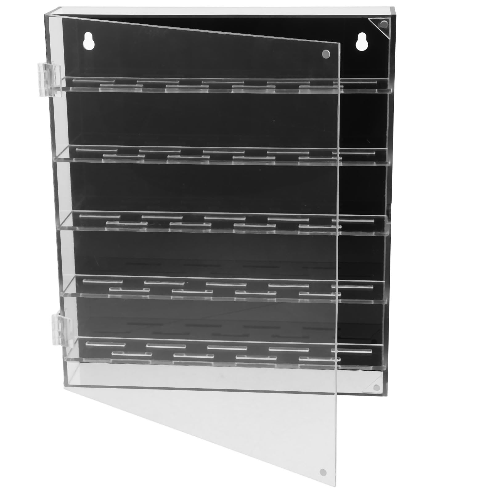Caja de Colección para Monedas y Medallas de Acrílico Negro Protección y Fácil Acceso para Exhibición en Estantes y Escritorios