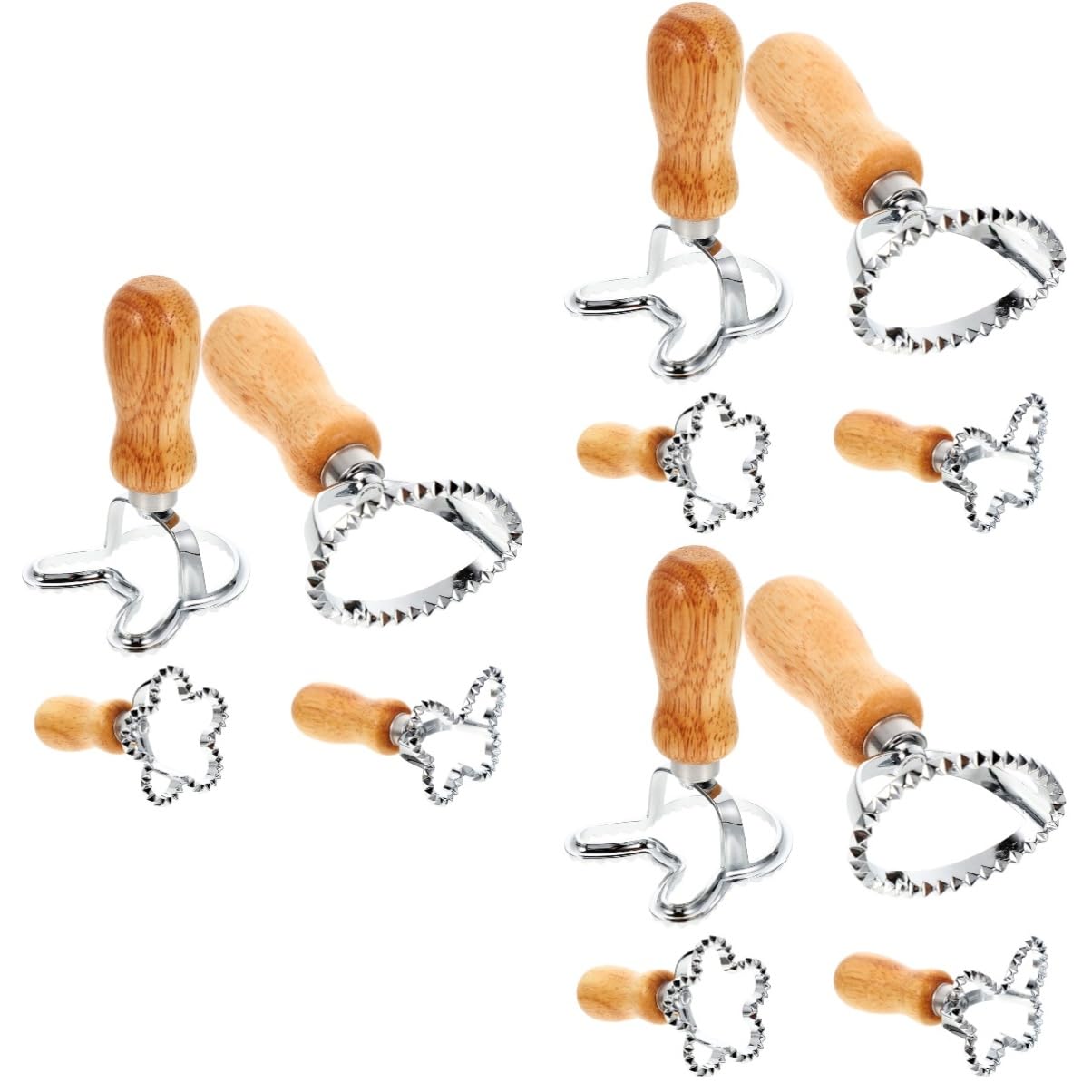 ABOOFAN 3 Set Stampo Per Biscotti Cremagliera Accessorio Per Gnocchi Stampo Biscotti Coniglio Set Cucina Pressa Per Gnocchi Domestici Strumento Per Preparare Gnocchi Legno 4 Pezzi * 3