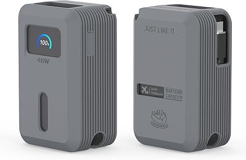 Miniatura 8 de Anker Nano Power Bank (10,000mAh 45W) A1638 Funda protectora con recortes precisos, a prueba de golpes, resistente a los arañazos, a prueba de Negro