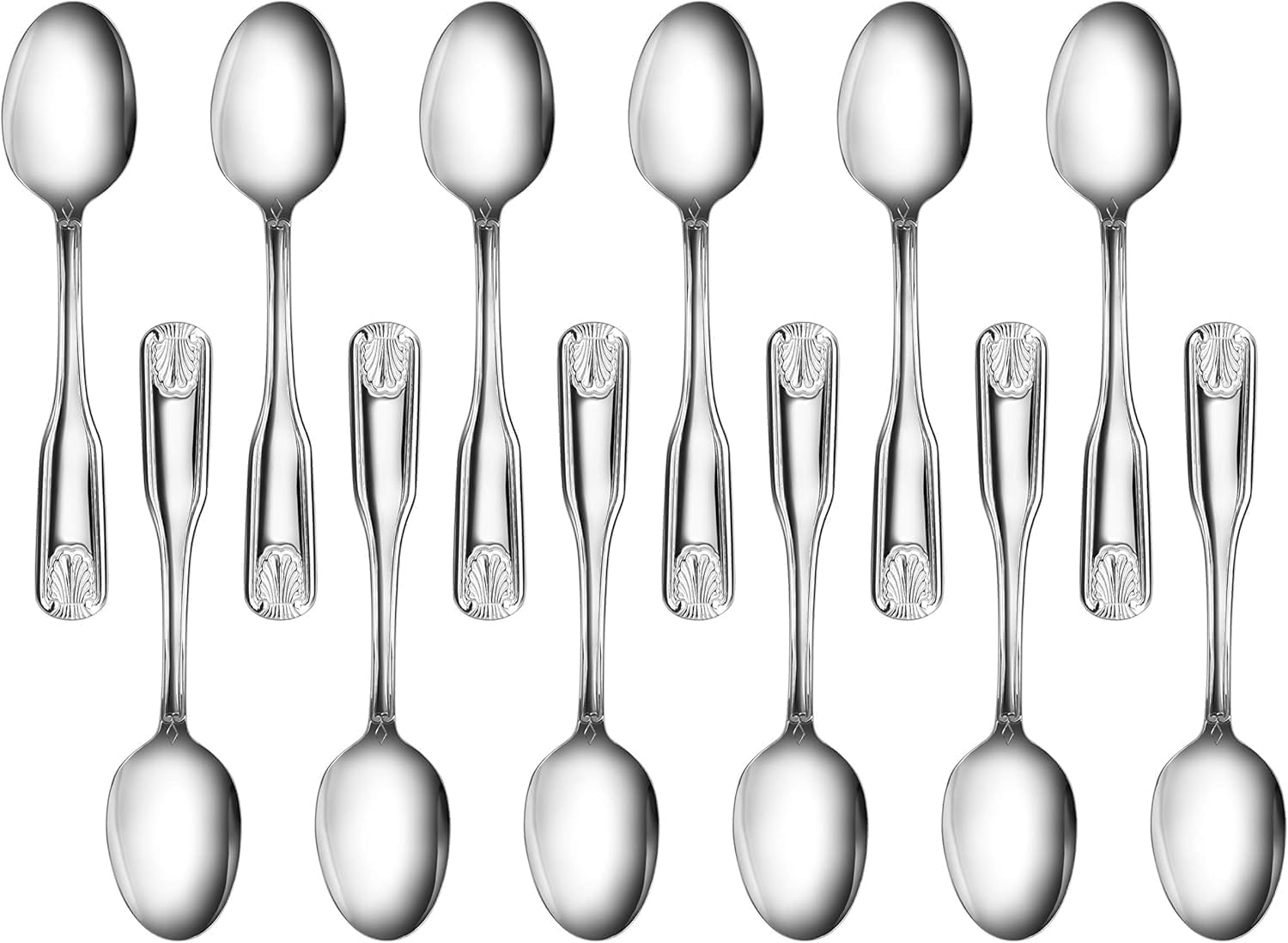 New Star Foodservice Shell Pattern 18/0 Stainless Steel Dinner Fork, 7.7-Inch, Set of 12, Commercial Grade — Amazon image 21