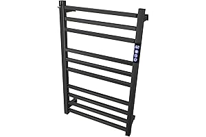 Electric Towel Warmer Rack for bathroom with Timer and Fahrenheit Display