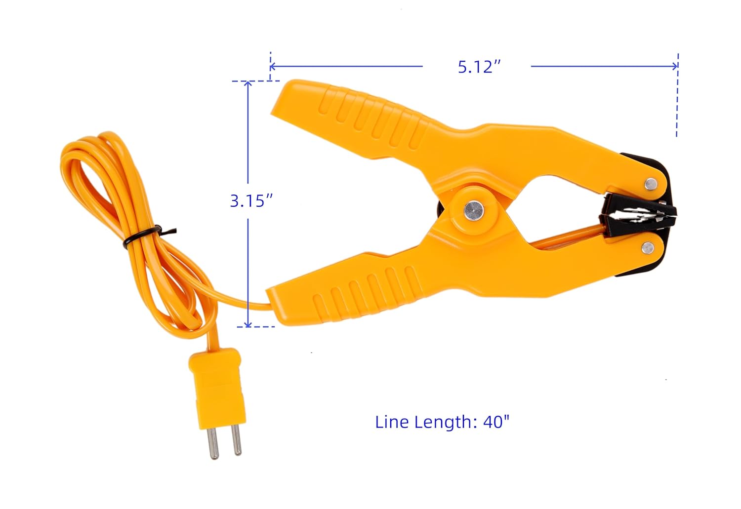 Temperature Clamp K-Type Thermocouple Sensor HVAC Temperature Probe in Temperature Range -40°F-392°F