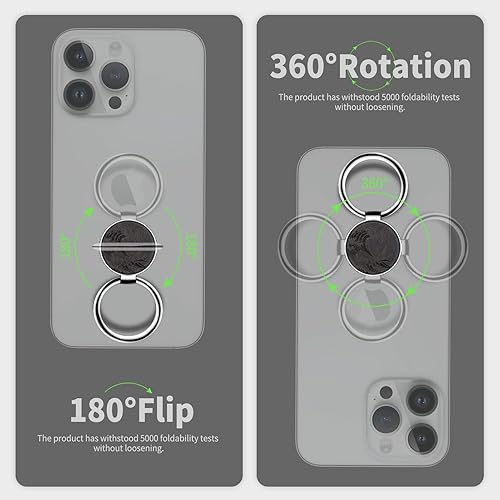 Miniatura 6 de Carveit Soporte de madera para teléfono celular, soporte de dedo con gancho de agarre de metal, soporte de teléfono compatible con Galaxy S23 Ultra