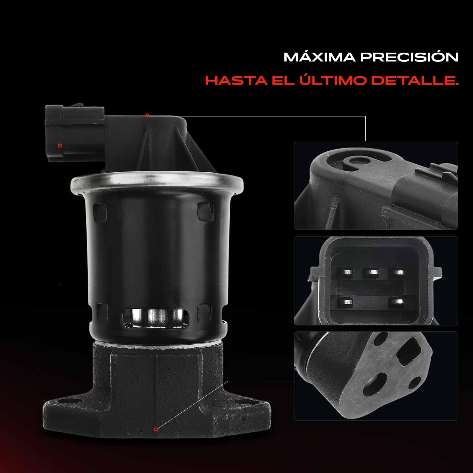 Frankberg Válvula EGR Compatible con Lacetti J200 1.6 Nubira Wagon J200 1.6 Nubira Berlina J200 1.6 Rezzo MPV U100 1.6 Rezzo U100 2.0 Replace# 555284,96253548