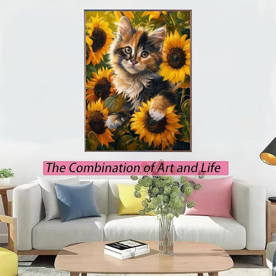 Diamond Painting Tournesol 5D pour sublimer votre salon avec éclat - 3