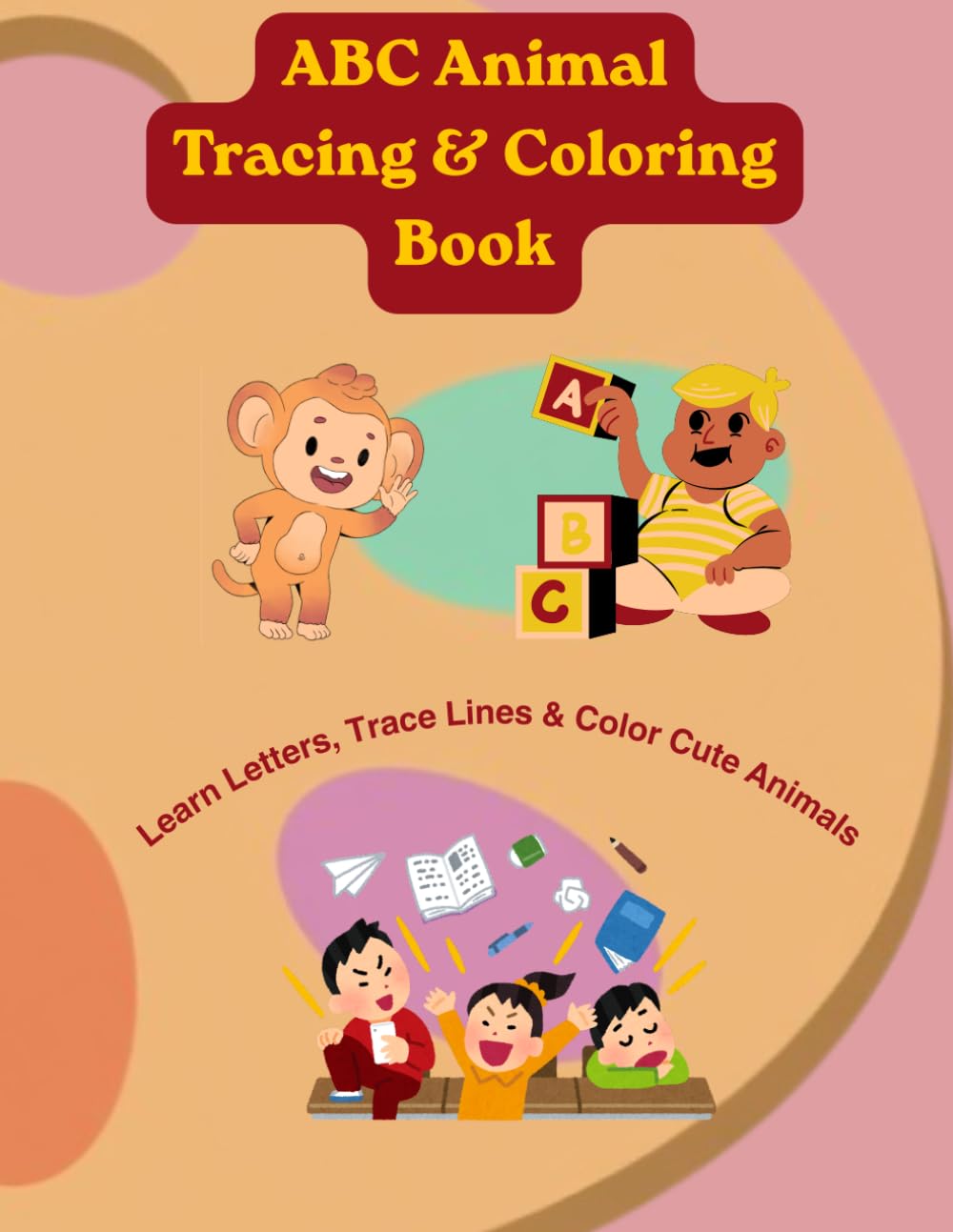 ABC Animal Tracing & Coloring Book