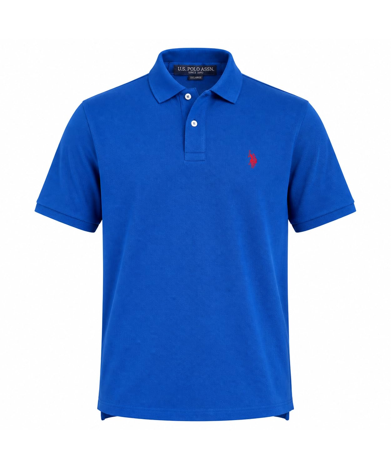 U.s. Polo Assn. Men's Blue Raft/Red Classic Polo Shirt, Xxl