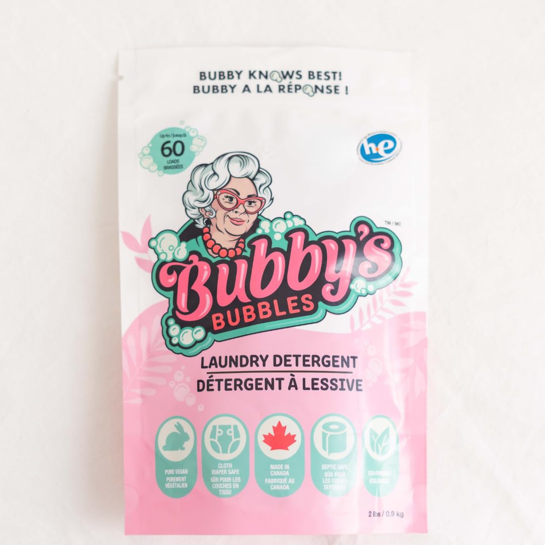 Powder Laundry Detergent - All-Natural, HE Compatible, Baby-Safe, Sensitive Skin Formula, Plant-Based laundry, Vegan ingredients, with sustainable Packaging - 60 Loads – Apple Cinnamon[Amazon-developed Certification] Compact by Design