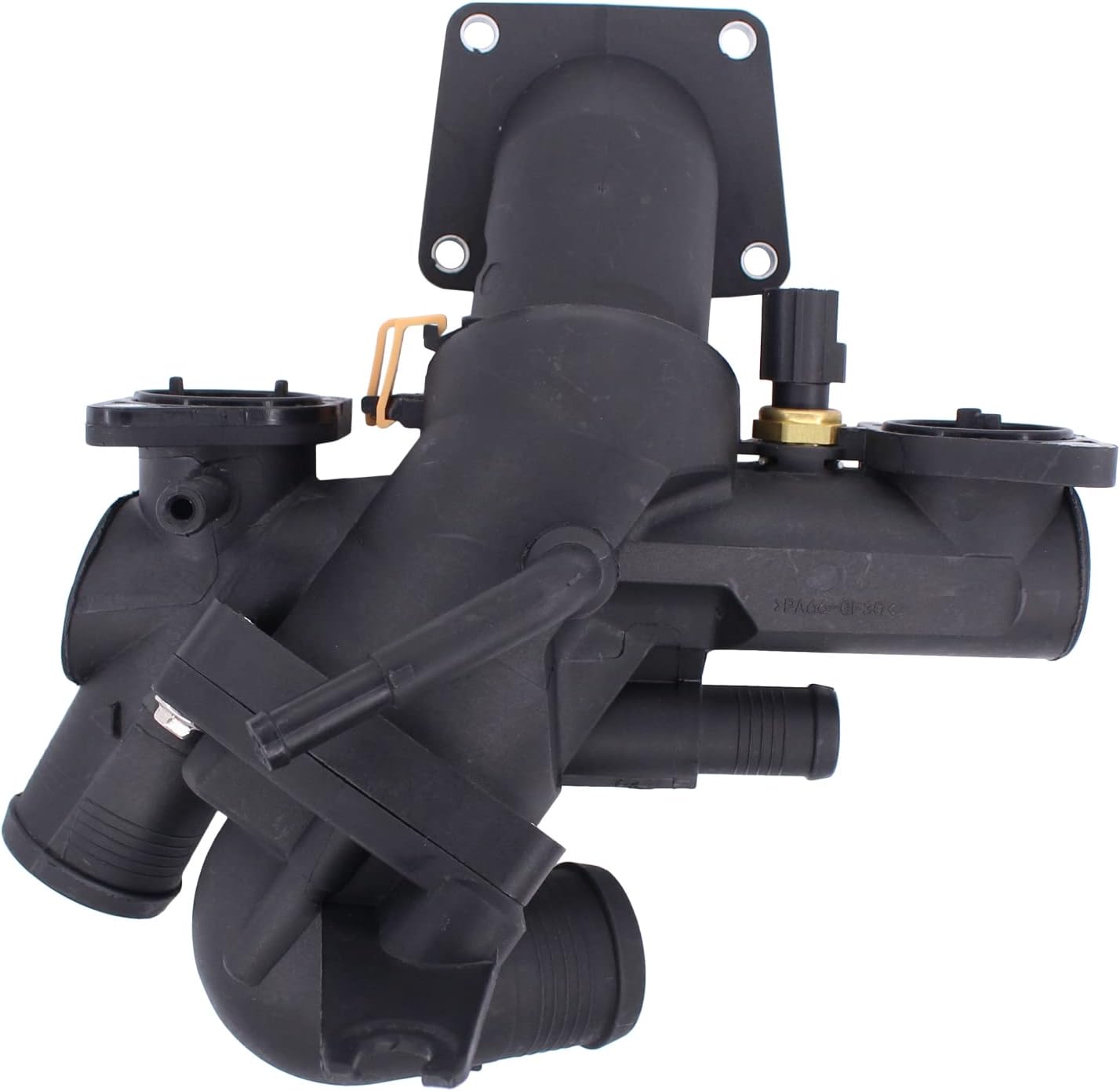 NewYall 4.2L/5.0L Engine Coolant Thermostat Housing Assembly for Jaguar XF 09-10, S-Type 06-08, Super V8/XJR 06-09, Vanden Plas/XJ8 04-09, XK/XKR 07-09, XK8 03-06