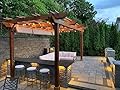 Pergola Depot Fedora 15x20 Cedar Pergola Kit with 10' Posts and End Shape A