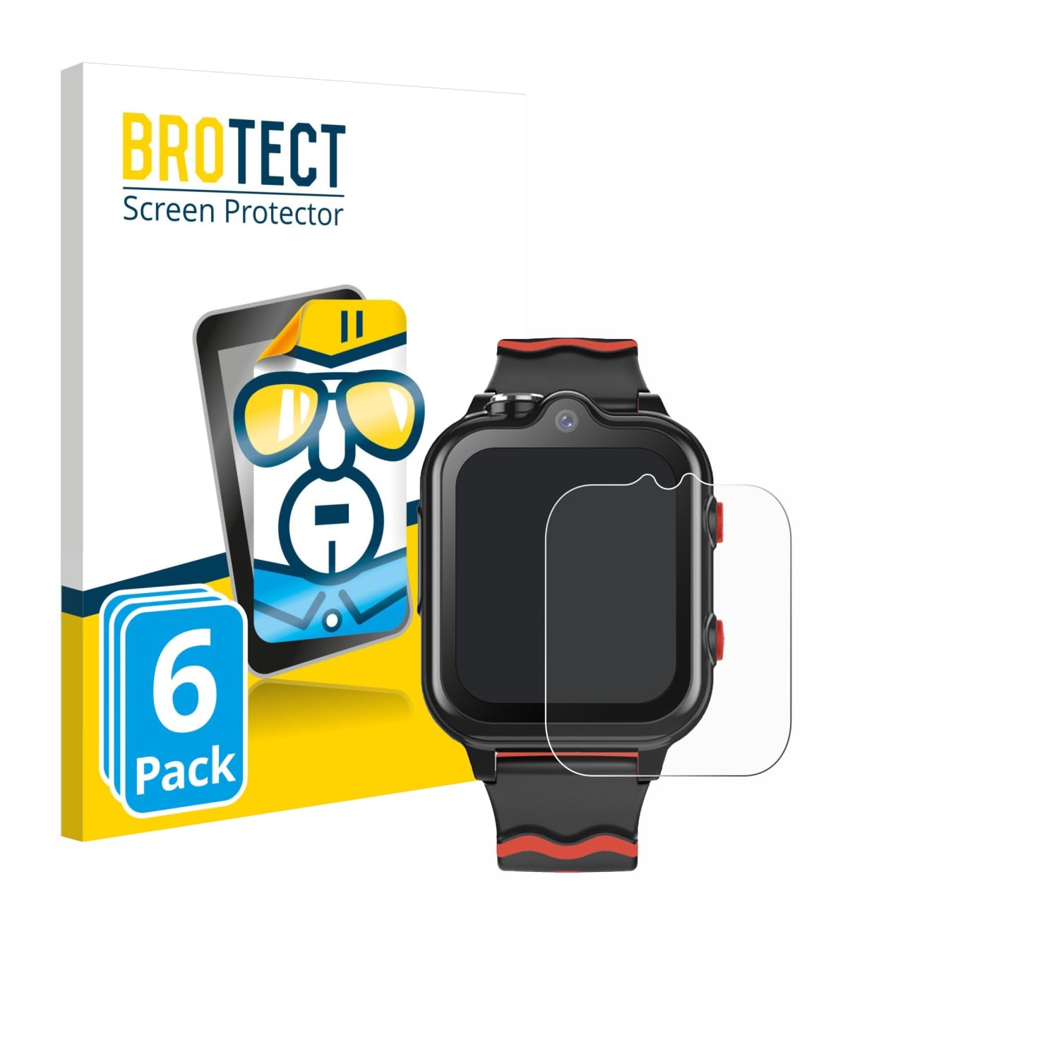 Protection écran Carneedi D35 1.69" - Lot De 6 Films Ultra Clairs - Anti-rayures, Facile à Poser Sans Bulles