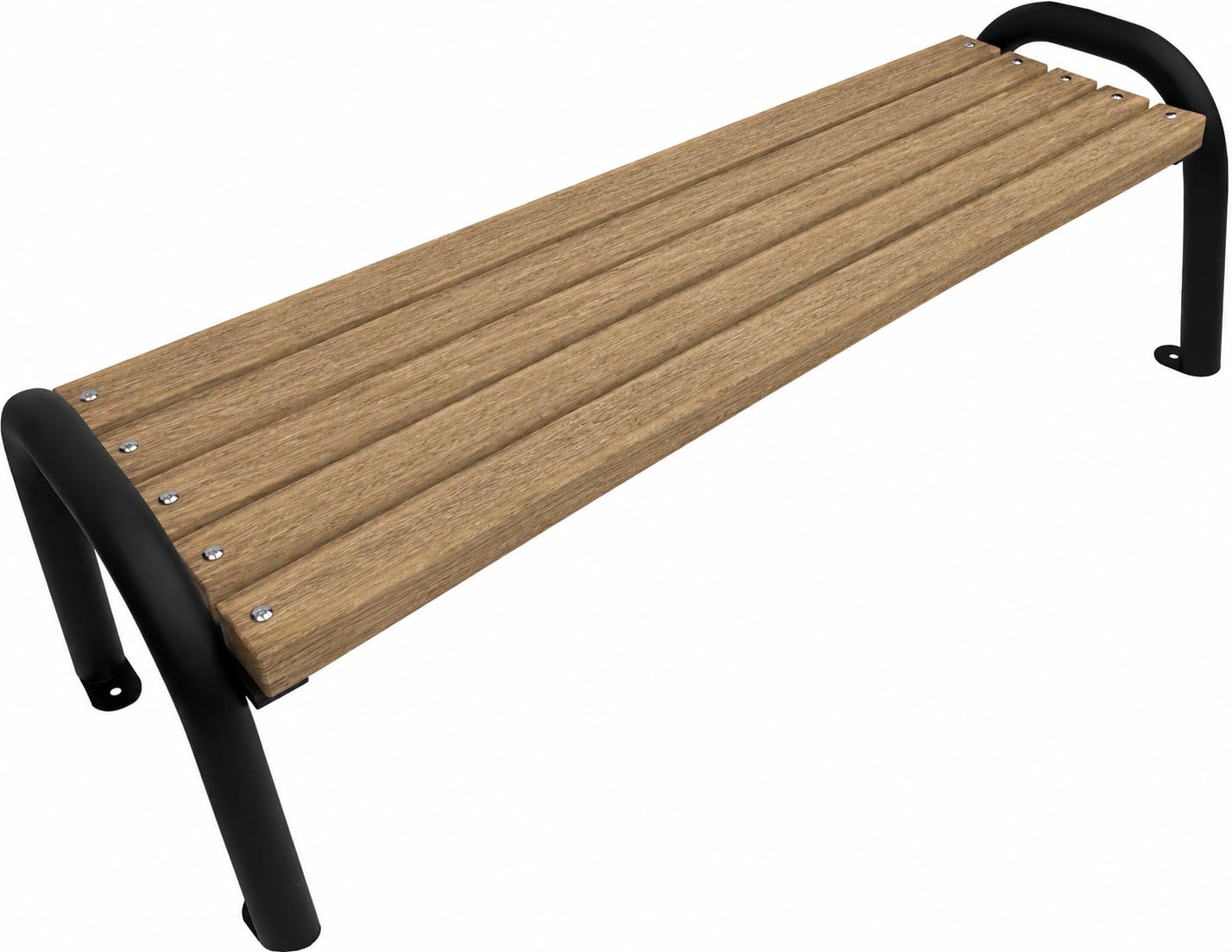 Panchina da Esterno - Panchina da Giardino e da Parco - Panca da Esterno Resistente alle Intemperie - Panchine da Esterno (Noce, 125cm - Lunghezza Totale della Panca)