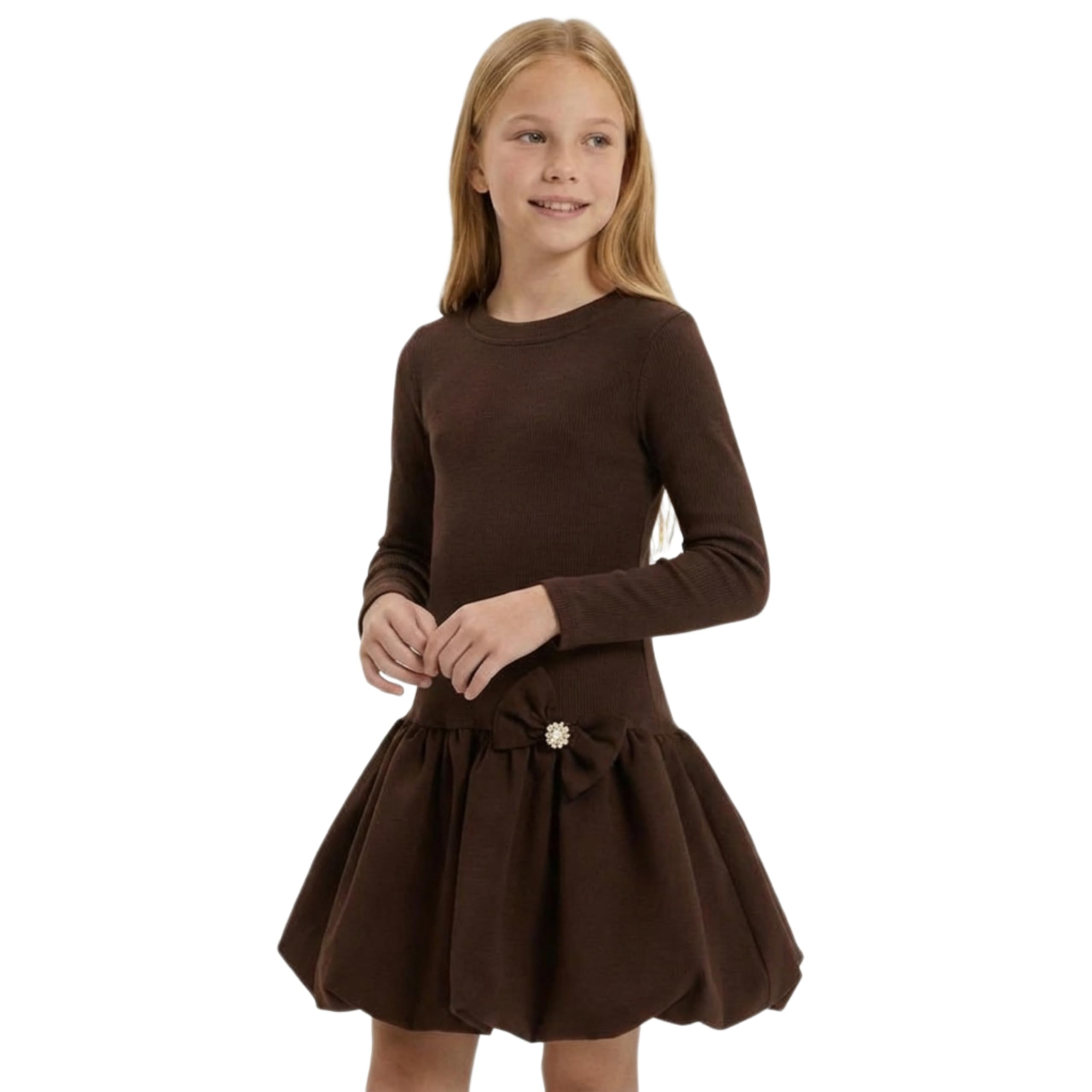 Zoya Festliches Kleid für Mädchen Aria mit Baumwolle Kommunionkleid für Hochzeit Kommunion Taufe