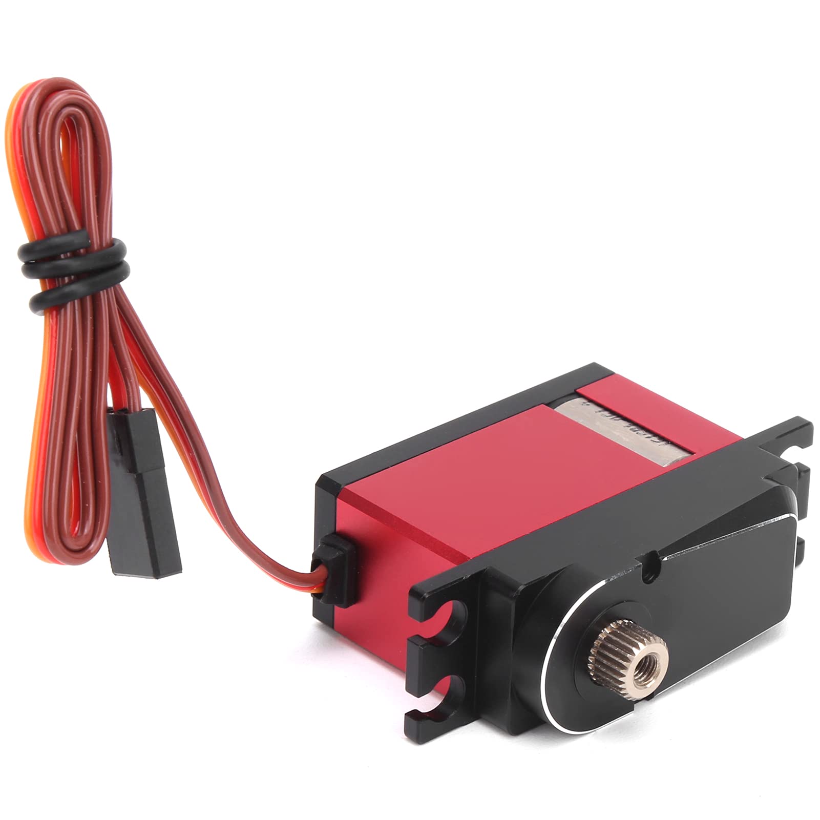 Changor Wysokowydajny Bezrdzeniowy Serwo RC o Masie 10 Kg z Metalowymi Zębatkami do Helikoptera RC - 1 szt. Czerwony