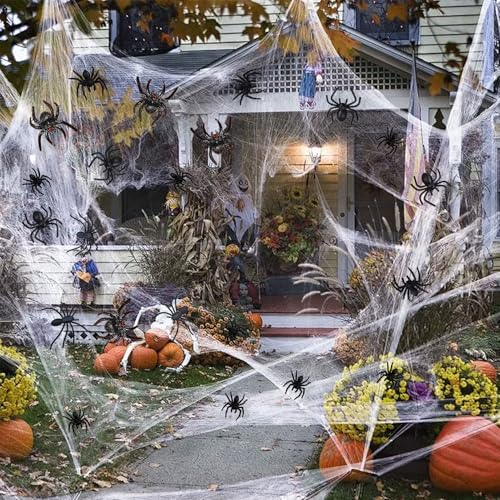 50 Stück Spinnen,Halloween Spinne,Deko Spider Plastik,Decoration Kleine Mini Gruselig Halloween-Spinne,Indoor Kunststoff Scherzartikel,Realistic Sehr aus Plastikspinnen,Toy Widerlich Spinnhalloween