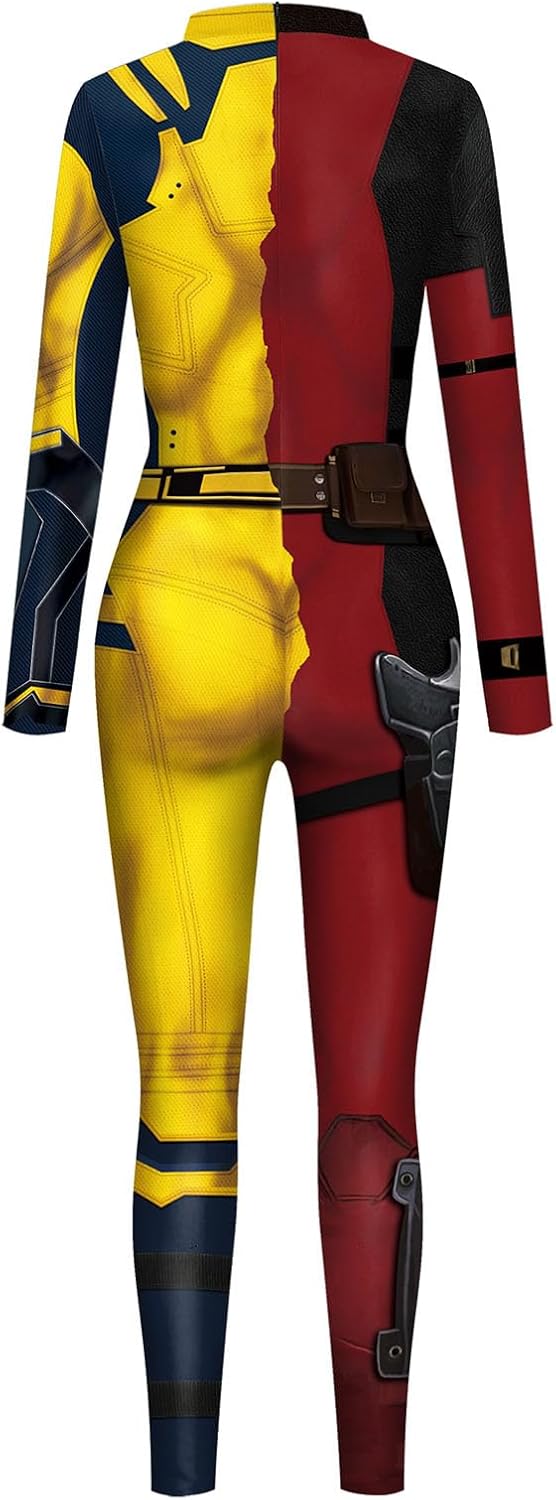 Halloween Superhero Bodysuit for Men Women Costumes 3D Print Zentai Jumpsuit Outfit for Adult cosplay party - Image 6