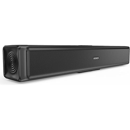 Sound Bars for Smart TV, 20 Inches Home Audio Soundbar Speakers, 40W Bluetooth Surround Sound System with HDMI-ARC/AUX/Optical Input and Sub Out for TV, PC and Projector