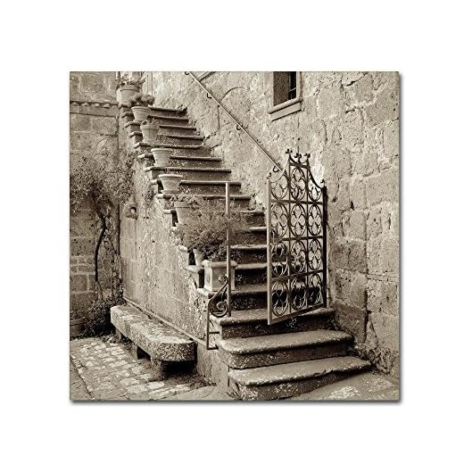 Umbria Scala I by Alan Blaustein, 24x24-Inch Canvas Wall Art