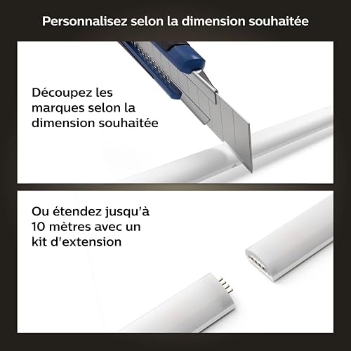 Philips Hue Ruban LED Gradiant, Éclairage Intérieur Connecté, 2m - 9