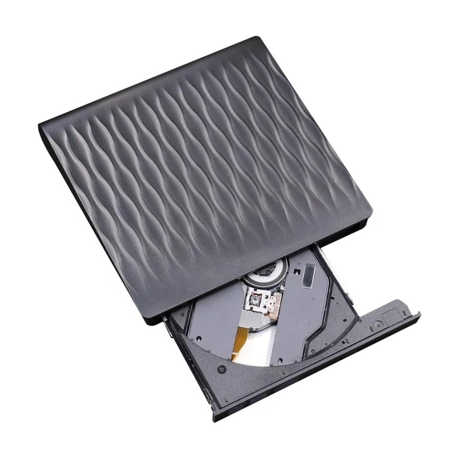 Masterizzatore Mobile Esterno con unità Ottica for Dvd USB 3.0 Modello Spazzolato Processo di Riproduzione Chiaro
