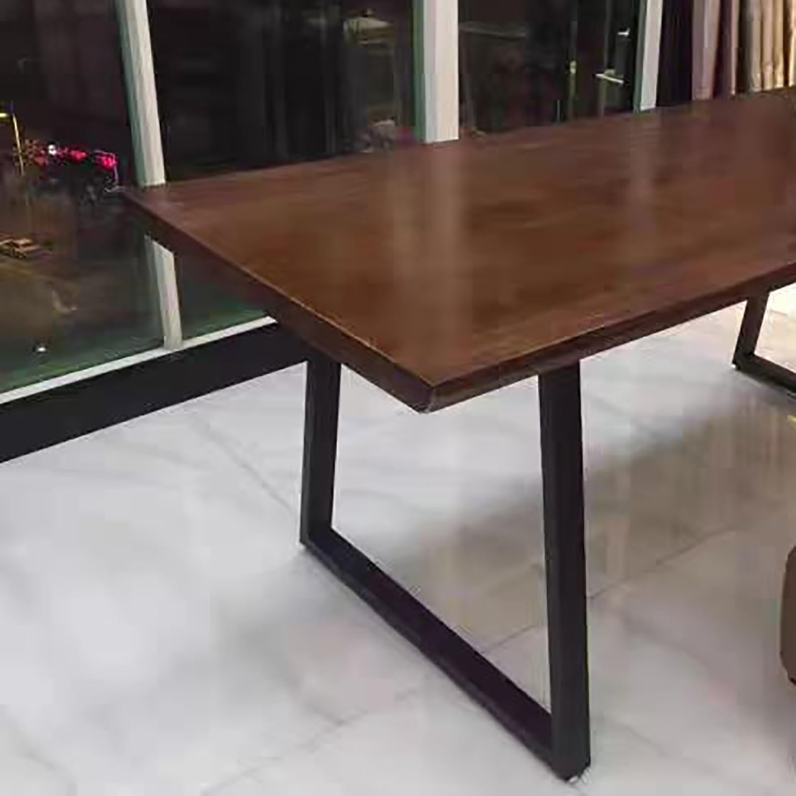 Metalowe nóżki meblowe, Nogi do biurek z wytrzymałego metalu, rustykalne nogi stołu Decory, żelazo DIY, nowoczesne, industrialne, zestaw 2 szt(72x40cm)