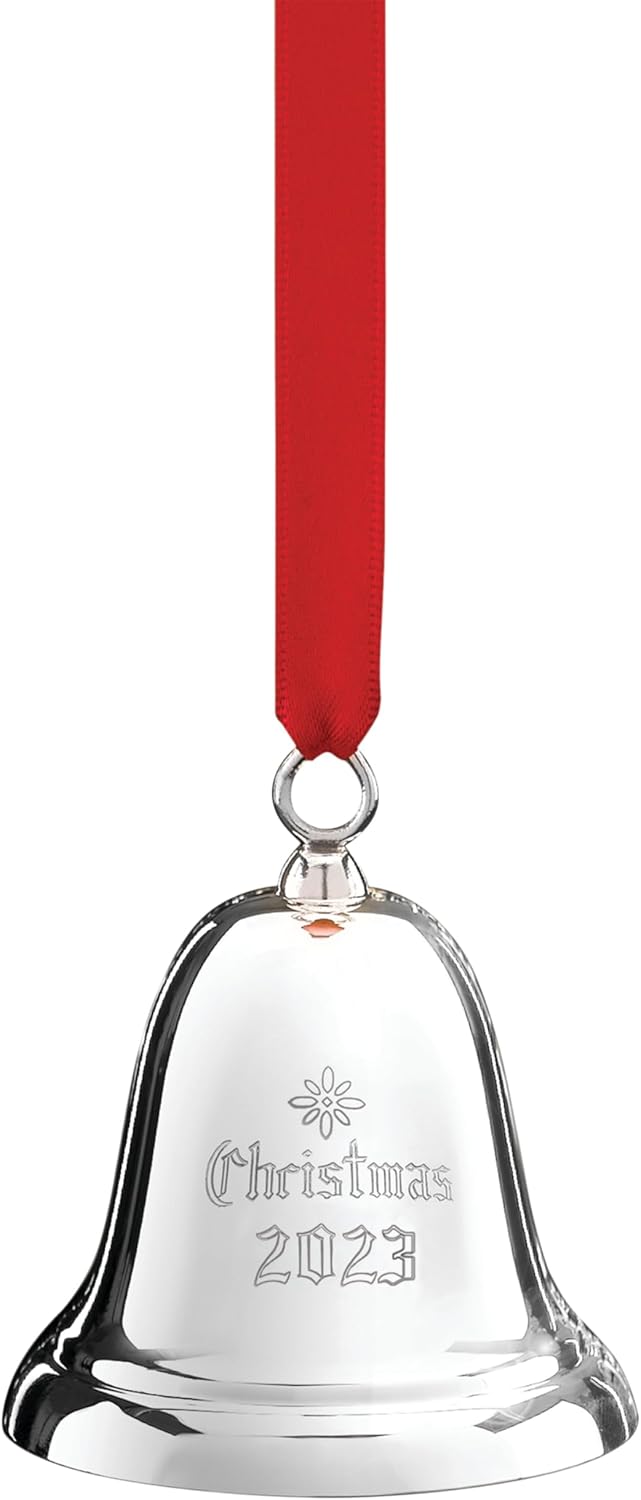 Reed & Barton 894795 2023 39th Annual Sterling Christmas Tree Bell, Ornaments