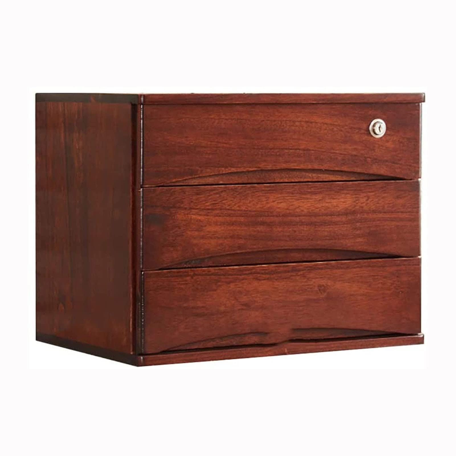 ASerZenith Data Filing Cabinet, Office Desktop Storage Box Rack, Lockable, Can Store A4 Paper, Magazines, Documents