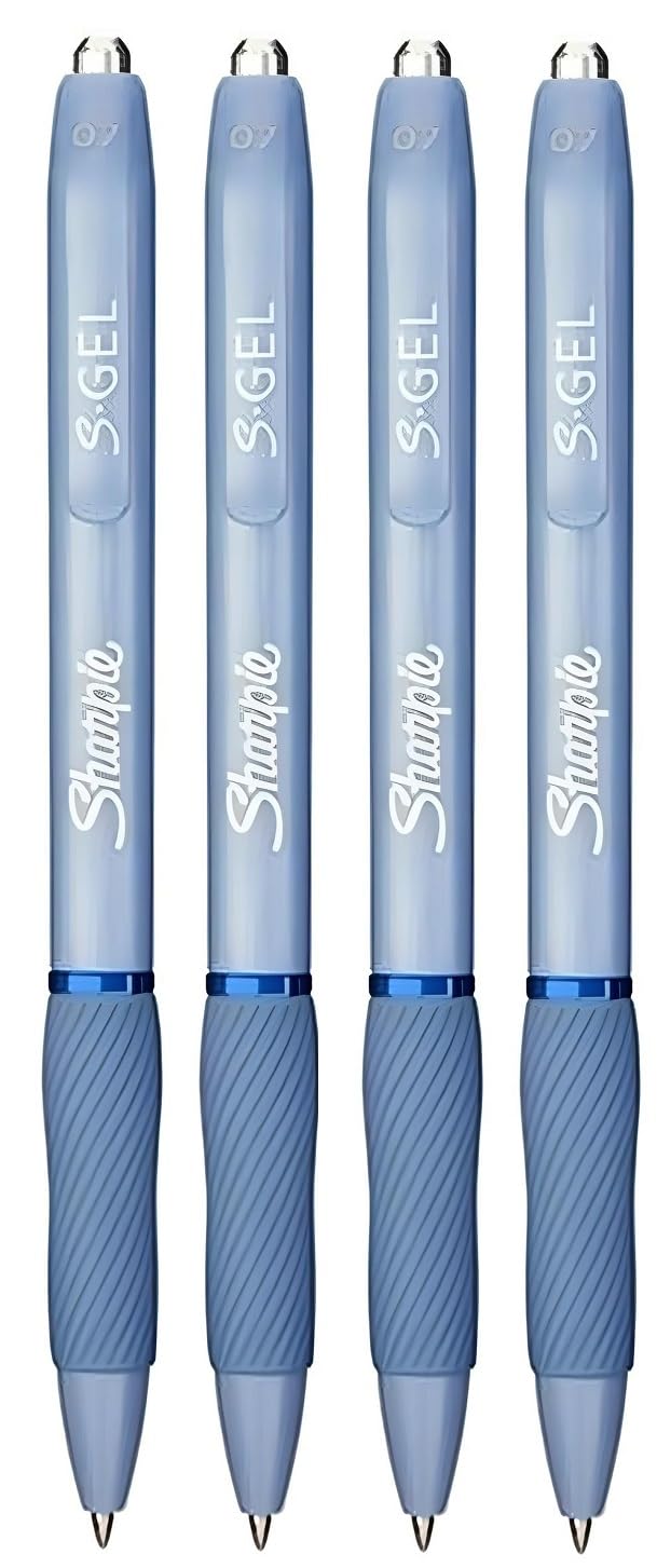 Sharpie S-Gel 0.5mm Gel Pen Plastic Body Zwarte Inkt in Frosty Blue 12 Pack Sharpie S-Gel 0.5mm Gel Pen Plastic Body Zwarte Inkt in Frosty Blue 12 Pack