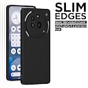 Pikkme Back Cover for Nothing Phone 3A Pro | Slim Soft Matte Silicone Cover with Camera Protection & Shockproof Bumper Case (Black) gallery image