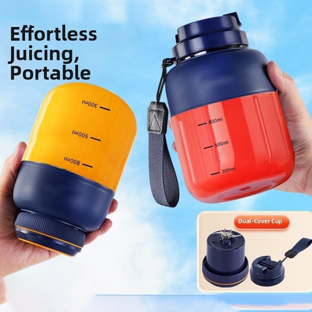 Miscelatore Elettrico 80W per Frutta e Verdura(Blue TWO Cup)