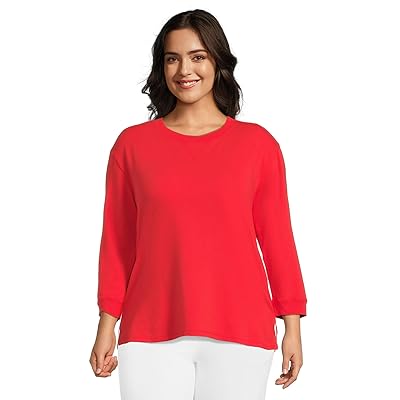 Mod o doc 3/4 Sleeve Hi Lo Tunic with Side Slits Women