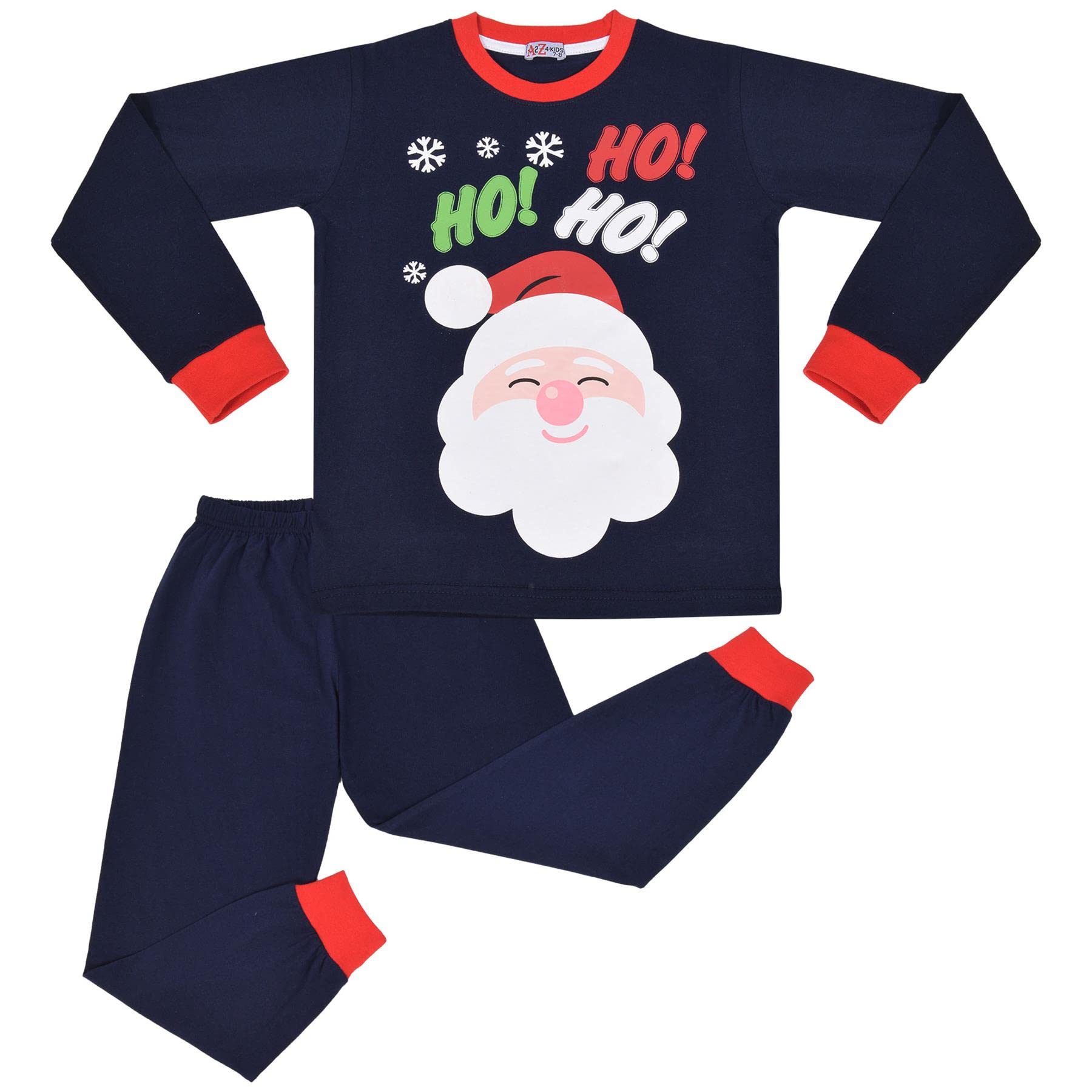A2z 4 Kids Boys Santa Navy Girls Ya Filthy Christmas Pyjama Set Long Sleeve - Pjs 197 13