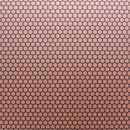Image of KYDEX Thermoform Sheet - (Honeycomb Camo) - (Liquid Metal) - (Copper /Black) - (12in x 12in) - (1 Sheet) - (for Holster Making, Cosplay, Hobby) - (USA Made)