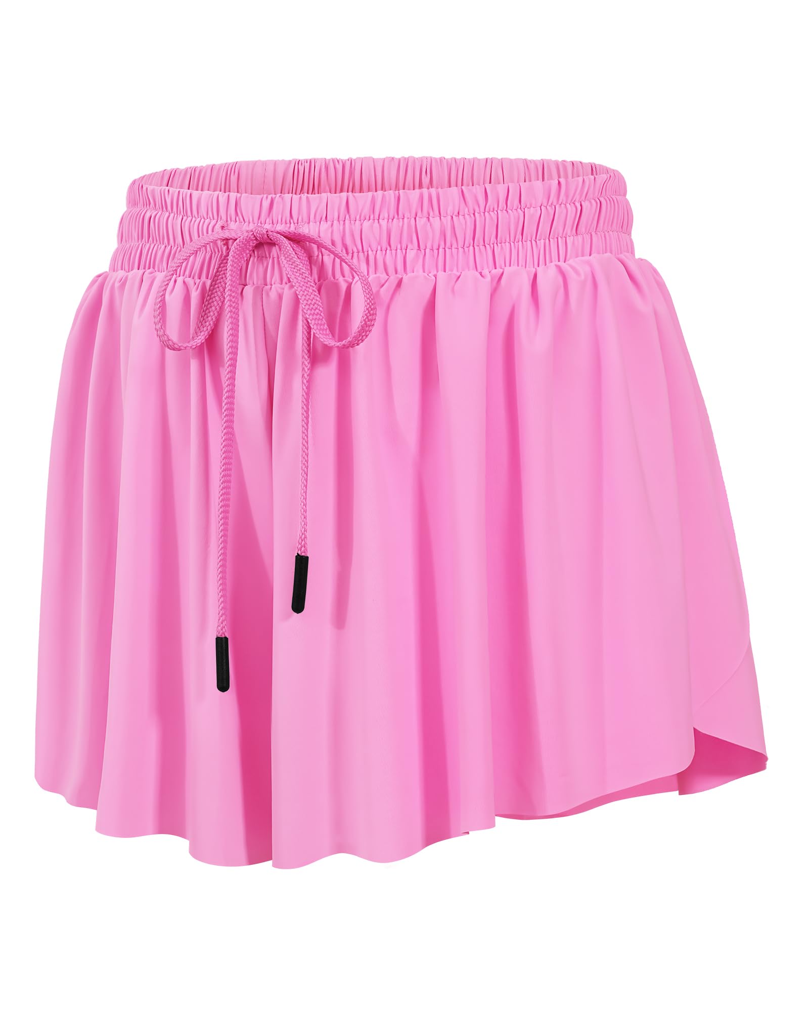 HASMES Girls Butterfly Shorts Flowy Athletic Shorts for Dance Cheer 5-14Y