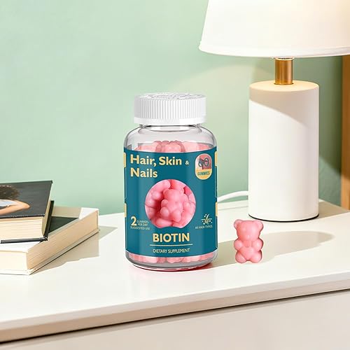 Miniatura 7 de Gomitas de biotina para el cabello, la piel y las uñas, apoya la salud del cabello, la piel y las uñas, vitaminas veganas para mujeres y hombres,