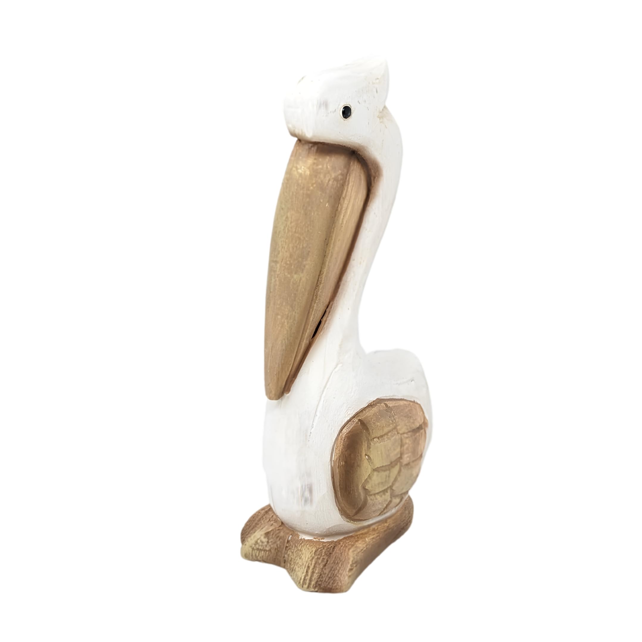AMAJY Resin Pelican Figurine - Nautical Beach House Decor - Coastal Bird Statue for Home Office - Louisiana State Animal Seaside Sculpture - Unique Birthday Gift for Ocean Lovers