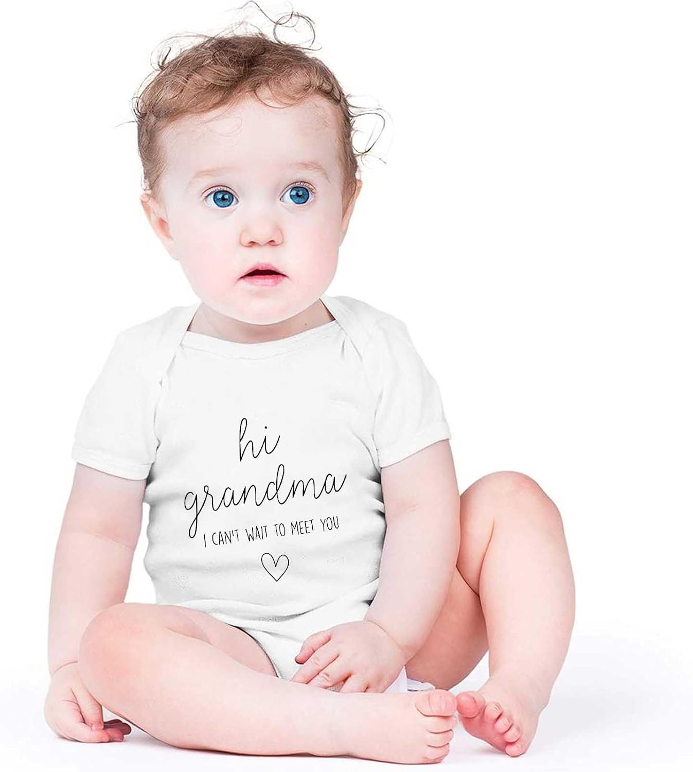 Hi Grandma Baby Bodysuit Pregnancy Announcement for Grandma Promoted to Grandma Baby Bodysuits Infant