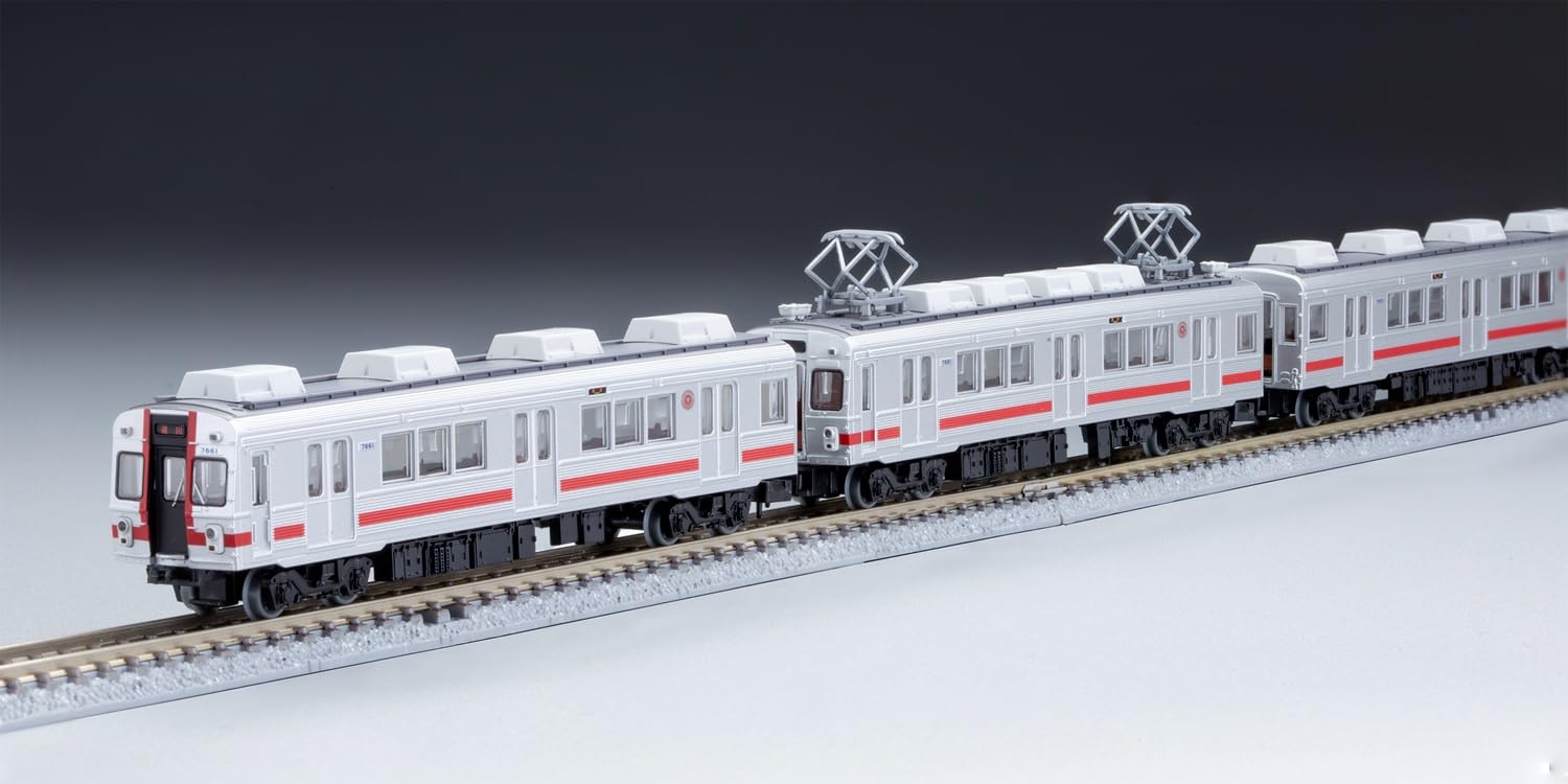 TOMYTEC 332664 Kolekcja kolejowa Tokyu Electric Railway 7600 Series 7601 Zestaw 3-samochodowy Diorama Supplies