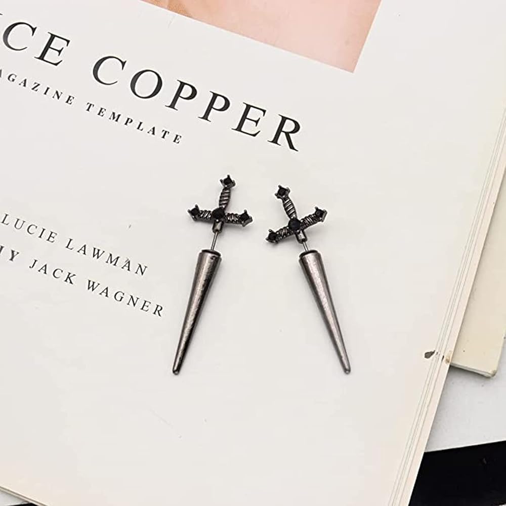 Amazon.com: Gothic Dagger Sword Stud Earrings for Women Men,Cool Amazon.com: Gothic Dagger Sword Stud Earrings for Women Men,Cool