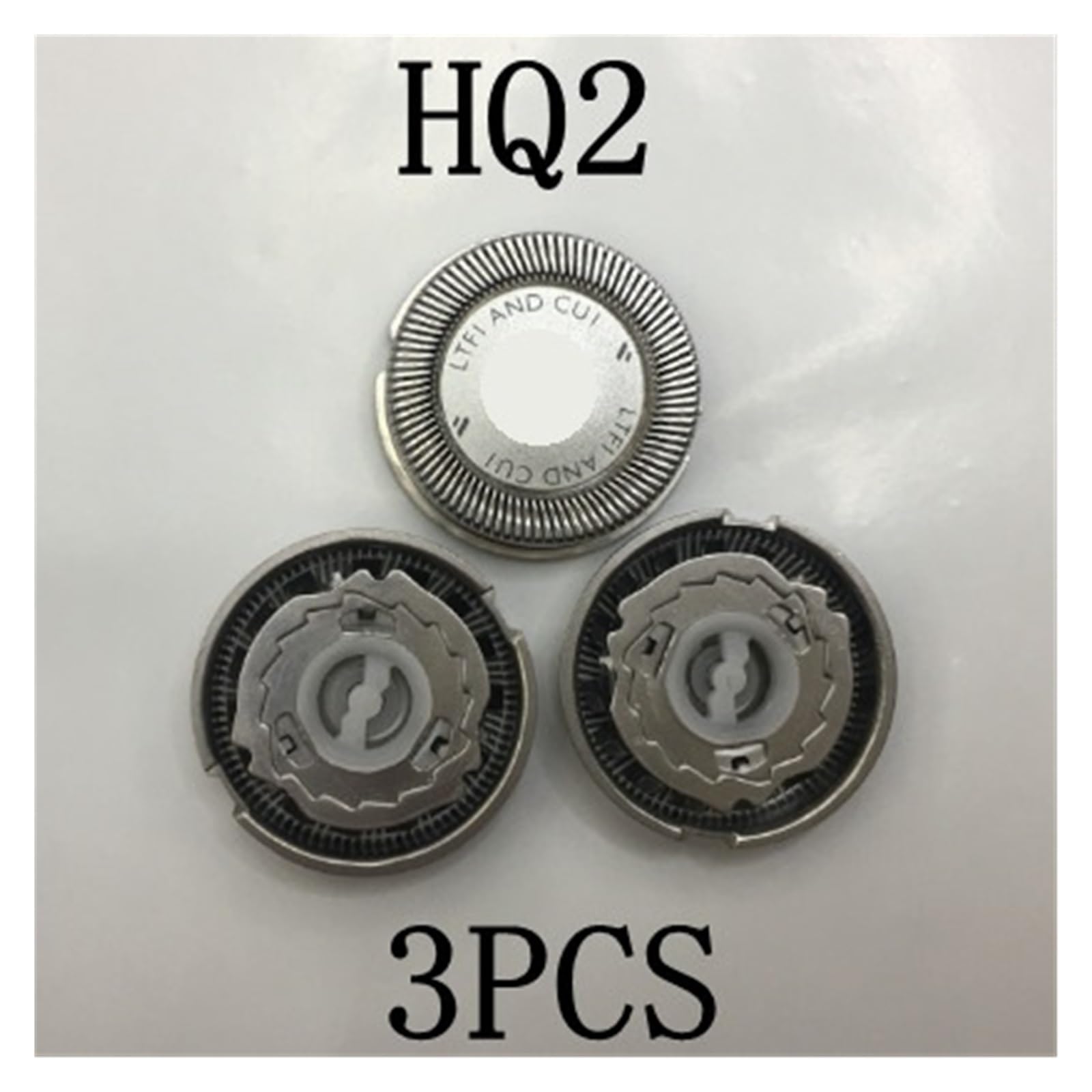 3Pcs HQ2 Replacement Heads Razor Blade?Compatible for Philips?Electric Shaver HS106 HS110 HS125 HS135 HS155 HS165 HS250 HS255HS308 HS345