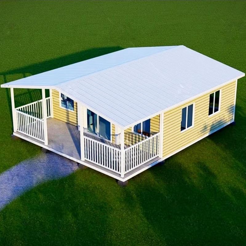 Prefab Tiny House for Sale Tiny Home to Live in for Adults Modular Portable Prefabricated Foldable House Kit Mobile Villa Expandable Container House with 2 Bedroom 1 Fully Equipped Bathroom & Kitchen - Image 3