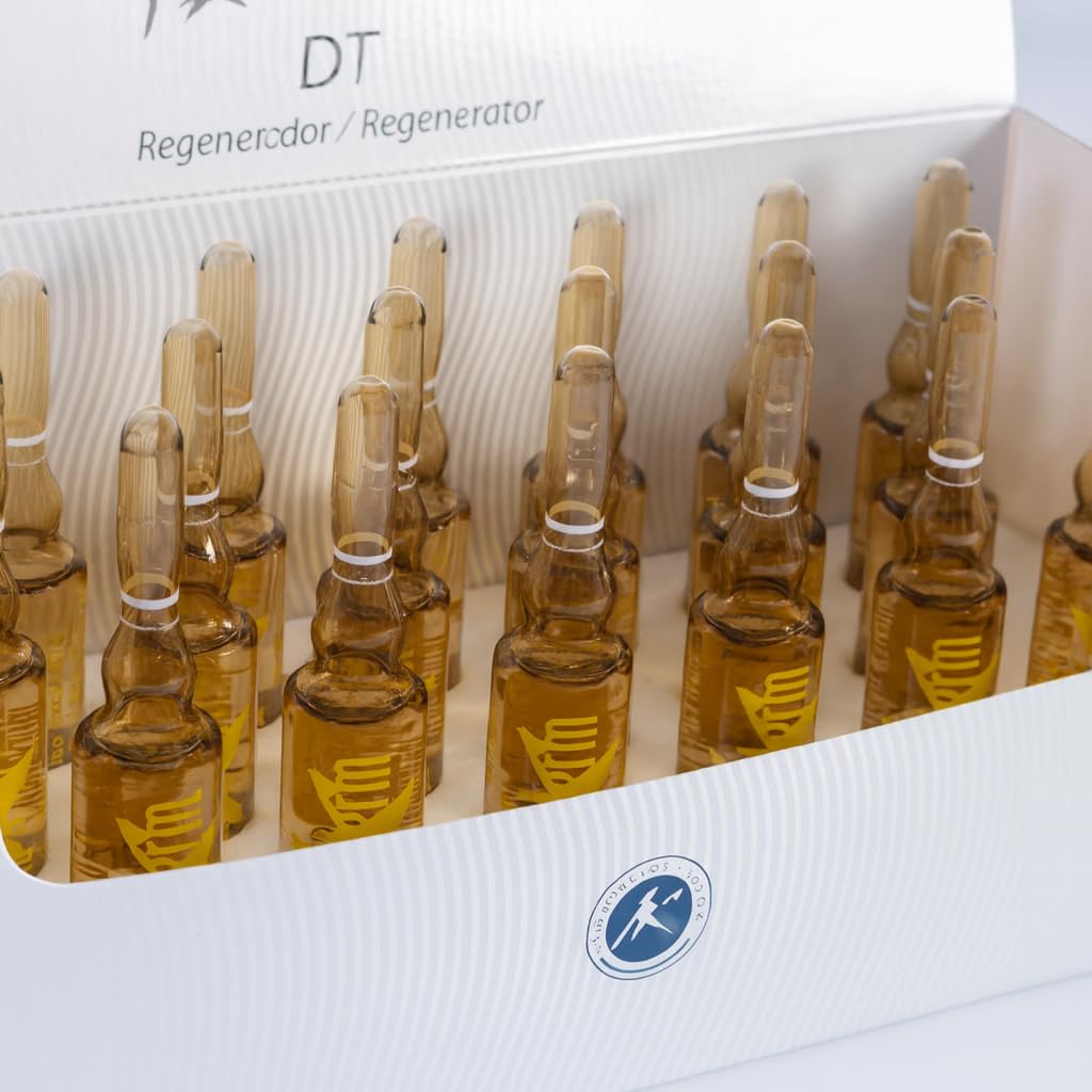 Ampollas DT Anticaída 20 uds para pieles normales que fortalecen el folículo y activan la microcirculación para mejorar la densidad en caída difusa o estacional aptas para hombre y mujer