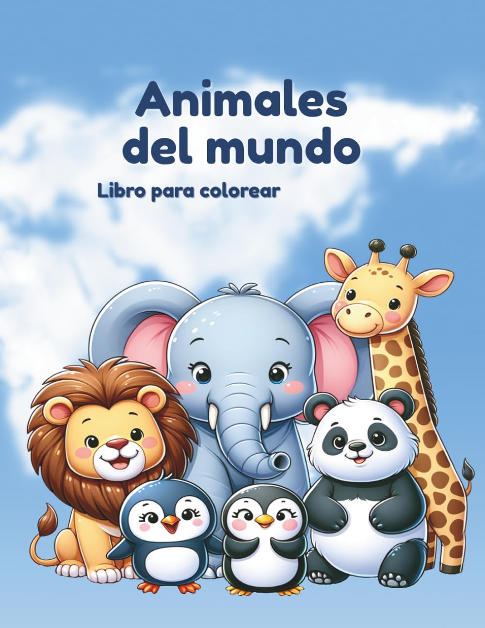 El Gran Libro para Colorear de Animales del Mundo: 40 Grandes y Divertidos Animales para Colorear — Páginas para Niños y Niñas de 4 a 8 Años (El Mundo Mágico para Colorear)