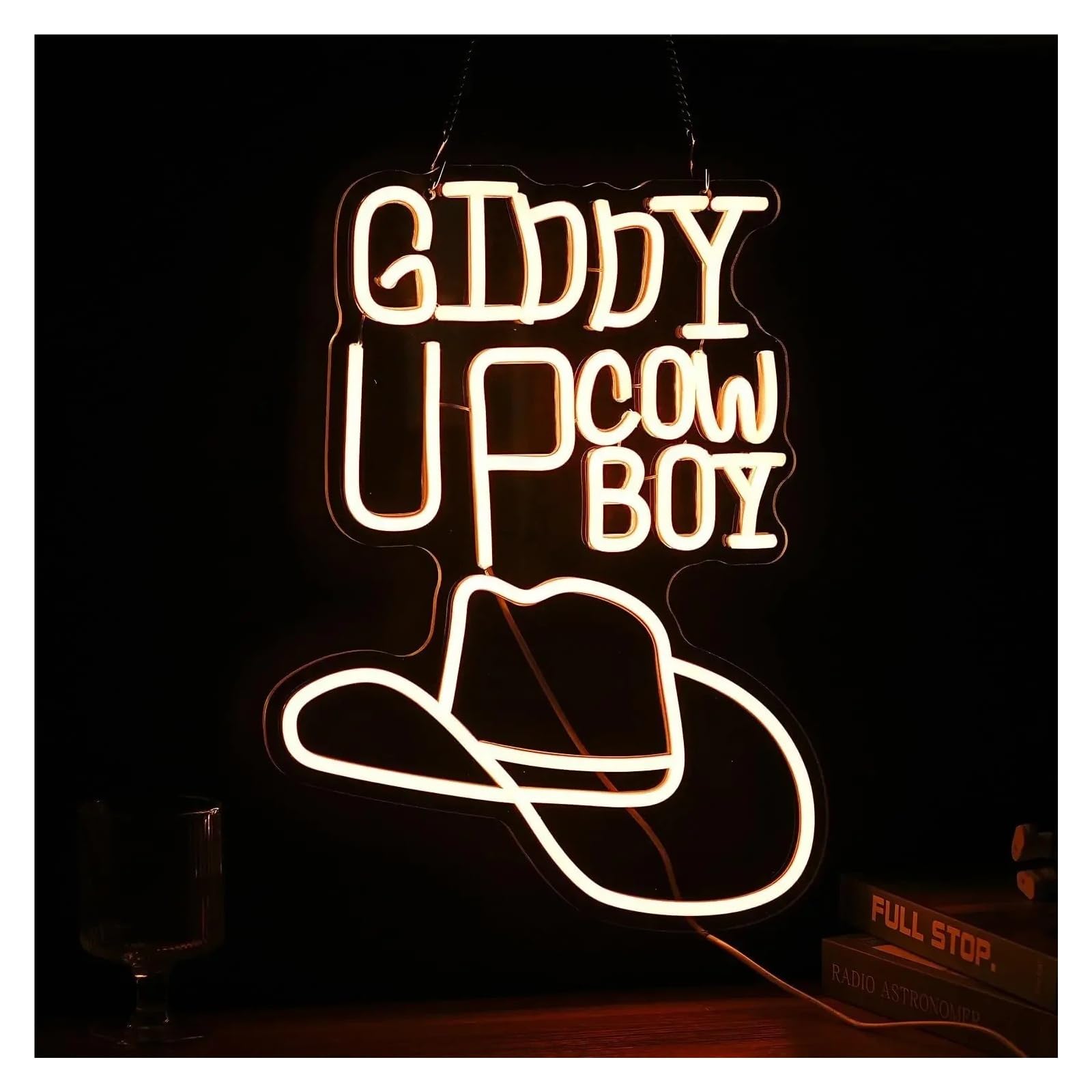XENITE Luci al Neon Da Parete Insegna Al Neon LED Cappello Da Cowboy