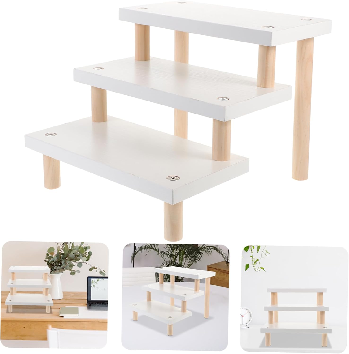 PRETYZOOM Display Stand Versatile Riser Organizer for Figures Models and Collectibles Easy to Clean and Sturdy Design for Desktop Use