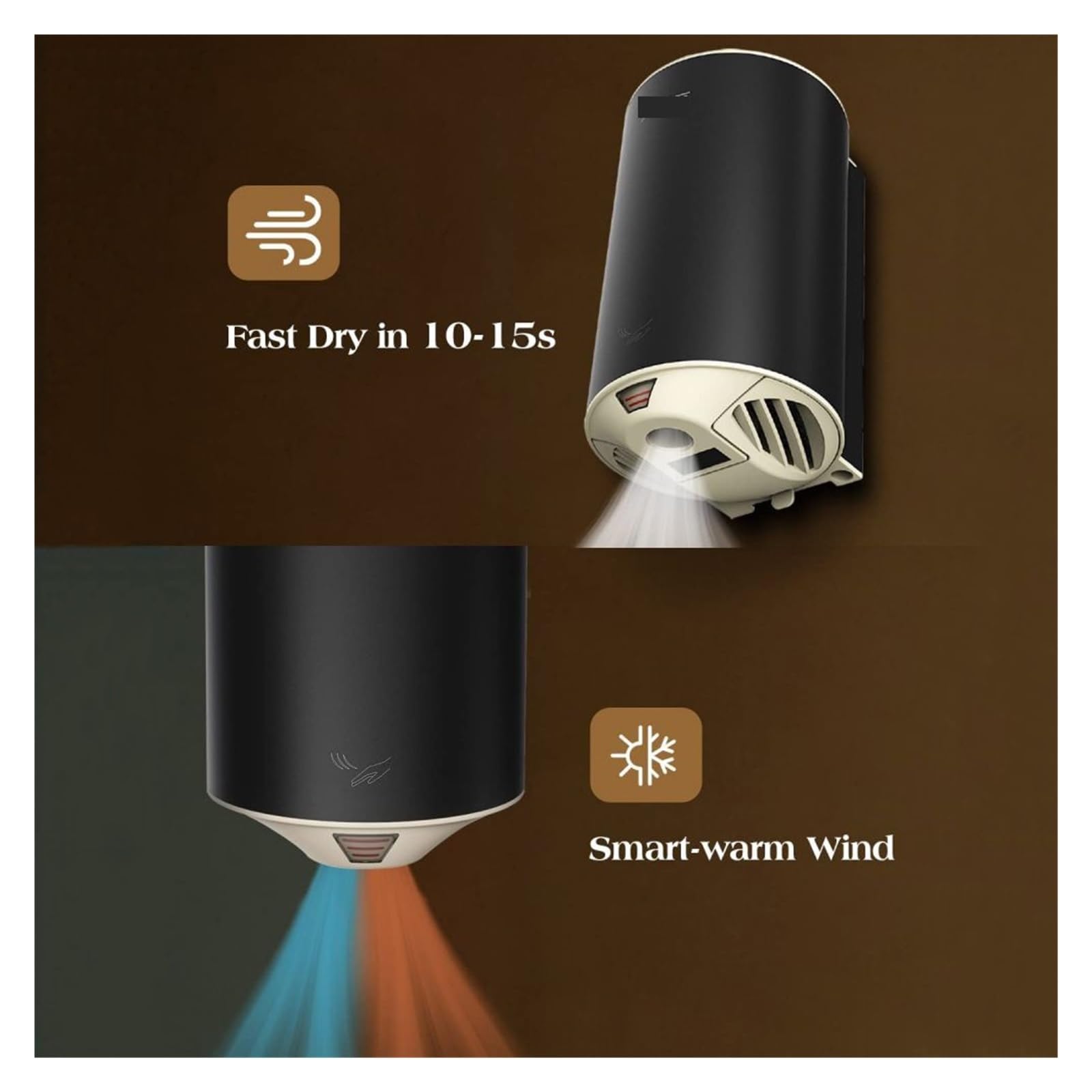 Amazon | ハンドドライヤー ハンドドライヤーコンパクトジェット、空気