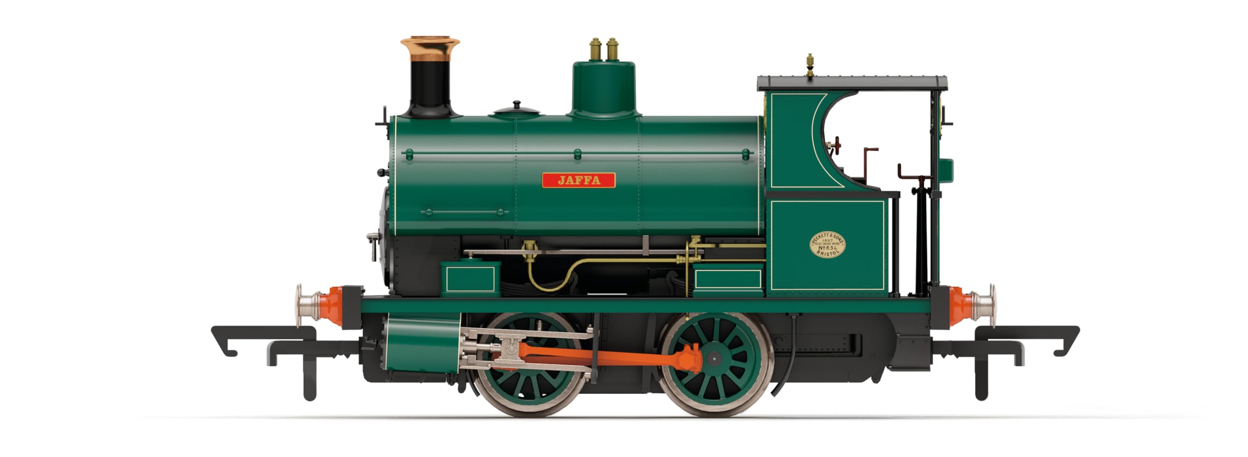Hornby R30409 Manchester Ship Canal, Peckett W4 Class, 0-4-0ST ‘Jaffa’, Green, 8.3 cm (L) x 3.1 cm (W) x 4.5 cm (H)